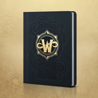 Le journal d’aventures de l’édition Collector, bleu nuit, orné d’un emblème doré