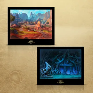Les deux illustrations encadrées de l’édition Collector